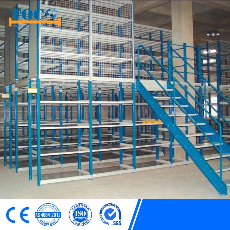 New Industrial Storage Rack System Metal Decking Floor Warehouse Mezzanine