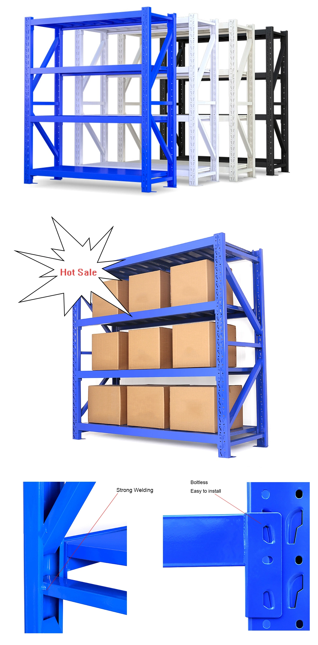 ODM High Load Bearing Steel Kitchen Vna Rack Storage Shelf