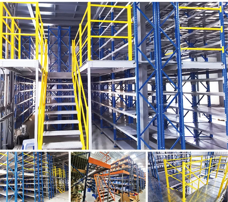 Industrial Warehouse Multi-Tier Rack Supported Steel Mezzanine