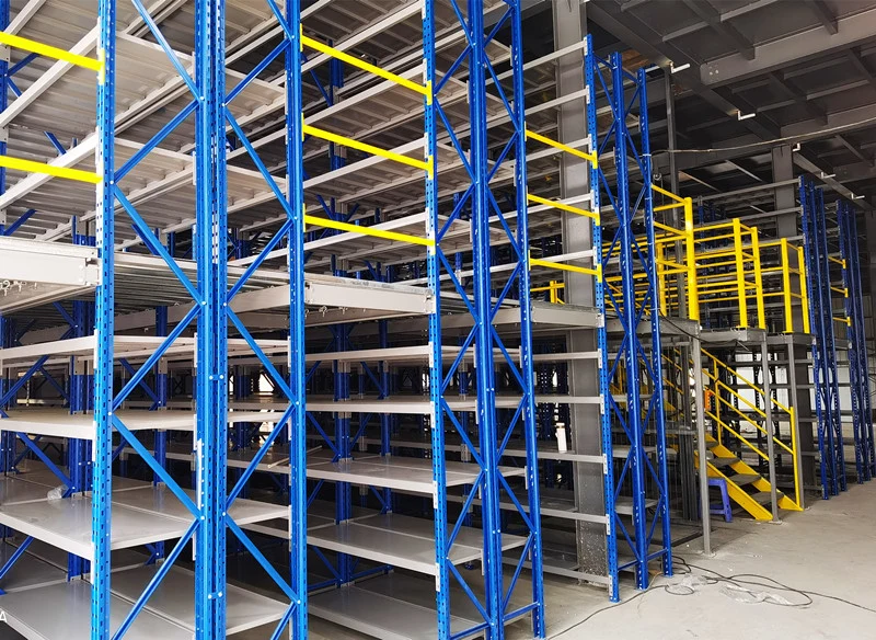 Industrial Warehouse Multi-Tier Rack Supported Steel Mezzanine