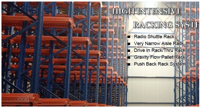 High Quality Push Back Racking Pallet Rack with Intensive Storage