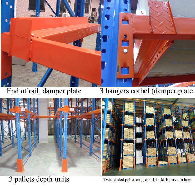 Warehouse Heavy Duty Pallet Storage Rack with Forklift Drive-in