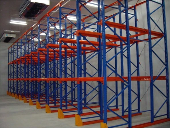 Heavy Duty Push Back Shelf Racking Drive in Pallet Roller Rack System for Warehouse Storage