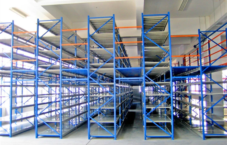 2 Tier Cold Warehouse Mezzanine Bulk Storage Shelving