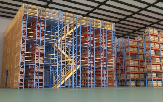 Industry Warehouse Steel Mezzanine Floor 500kg Per Sqm