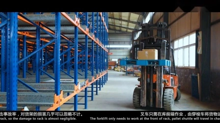 Semi or Fully Automation Radio Shuttle Pallet Racking Storage System