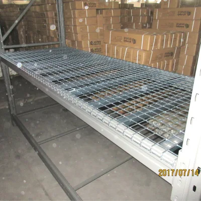 Galvanized Wire Mesh Decking Warehouse Storage USA Teardrop Pallet Rack