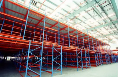 Warehouse Storage Solution Steel Mezzanine Floor Racking