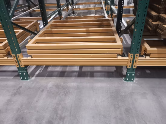 Industrial Warehouse Storage Steel Push Back Pallet Rack