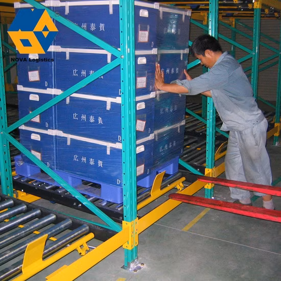 Industrial Customized Adjustable Density Metal Storage Steel Gravity Pallet Racking