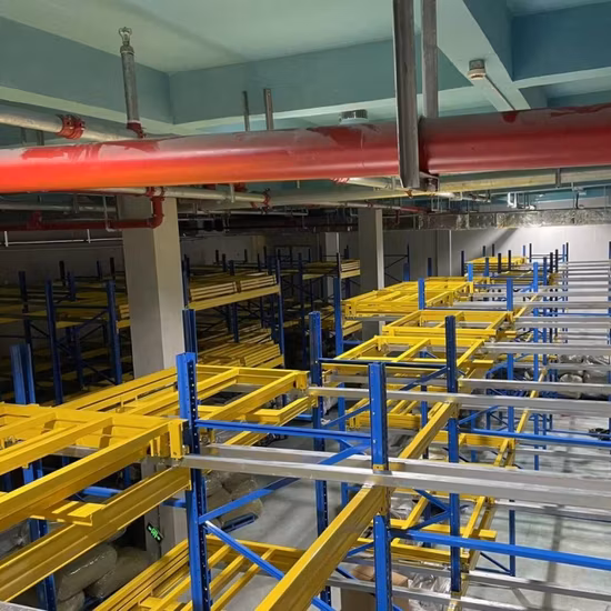 High Density Racks Shelving Warehouse Storage Push Back Pallet Racking