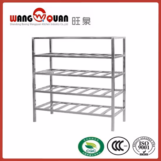 Factory Price Stainless Steel Display Storage Rack Kitchen Warehouse Steel Shelf