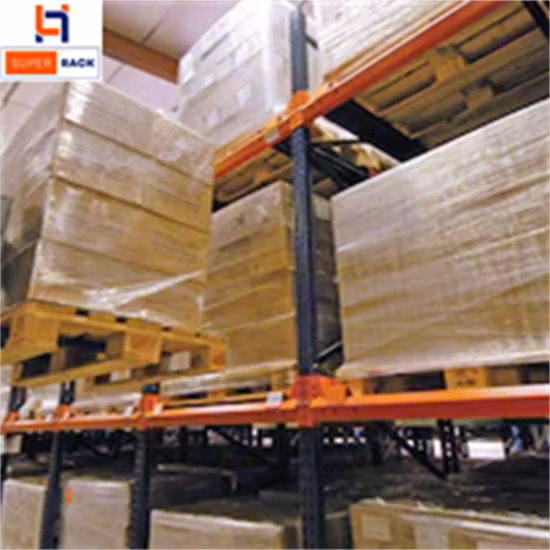 Warehouse Heavy-Duty Q235 Steel Metal Rack Push Back Pallet Racking
